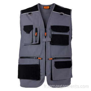 Gilet en toile multipoches de 270 g / m²